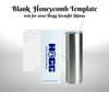 Blank ss16 Honeycomb Template - 20oz Straight Skinny Hogg Rhinestone Template - The Tumbler Universe