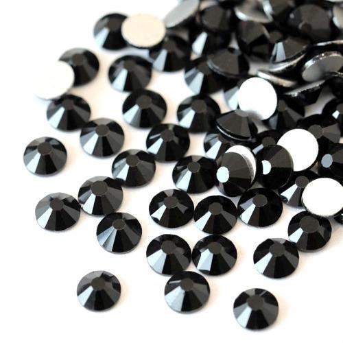 Jet non-hotfix flatback glass rhinestones by The Tumbler Universe